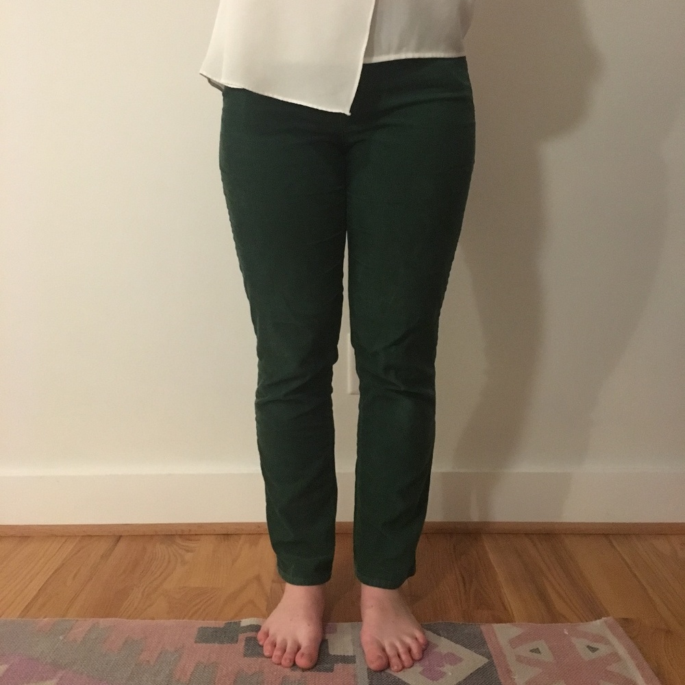 Corduroy Pants - Emerald Green